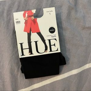 🌟  NWT HUE control top black tights